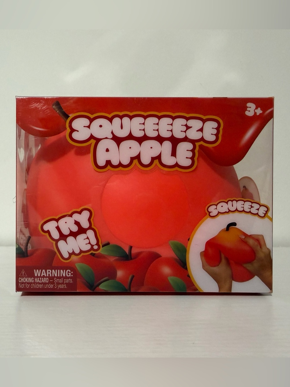 SqueeEeze Apple Squishy Toy - Red Jumbo new release fidget toymendous